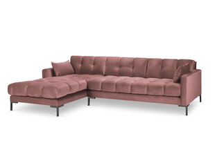 Мягкий уголок Micadoni Home Mamaia 5S-V, розовый/черный цена и информация | Угловые диваны | kaup24.ee