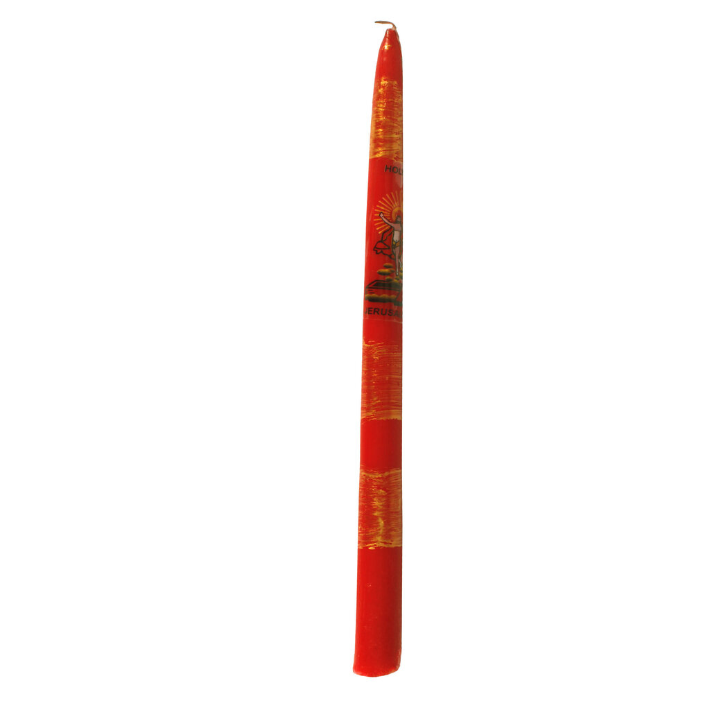 Jeruusalemma küünal punane "Diveevo", 1tk. 29cm. цена и информация | Kirikuküünlad, küünlajalad | kaup24.ee