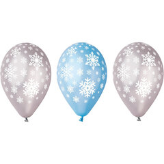 Премиум воздушные шары "Snowflake" (5шт) цена и информация | Для вечеринок и праздников | kaup24.ee