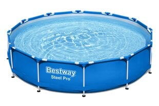 Karkassbassein Bestway Steel Pro 366x76 cm, filtrita, sinine цена и информация | Бассейны | kaup24.ee