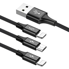 Baseu, Micro USB/Lighthing, 1.2 m цена и информация | Кабели и провода | kaup24.ee