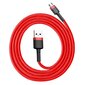 Kaabel Baseus USB Durable Nylon Braided Wire Usb / Micro Usb Qc3.0 2.4A 1M, punane CAMKLF-B09 цена и информация | Mobiiltelefonide kaablid | kaup24.ee