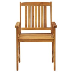 Уличные стулья, 4 шт., коричневые цена и информация | Садовые стулья, кресла, пуфы | kaup24.ee