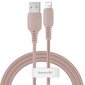 Laadimis- / andmesidekaabel USB - Lightning Baseus Colorful 1.2m, roosa hind ja info | Mobiiltelefonide kaablid | kaup24.ee