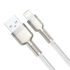 Baseus Cafule Series Кабель USB Į Lightning 2.4A 1м Белый CALJK-A02 цена и информация | Кабели для телефонов | kaup24.ee