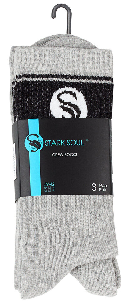 Meeste spordisokid Stark Soul Retro 2142, 3 paari, hall hind ja info | Meeste sokid | kaup24.ee