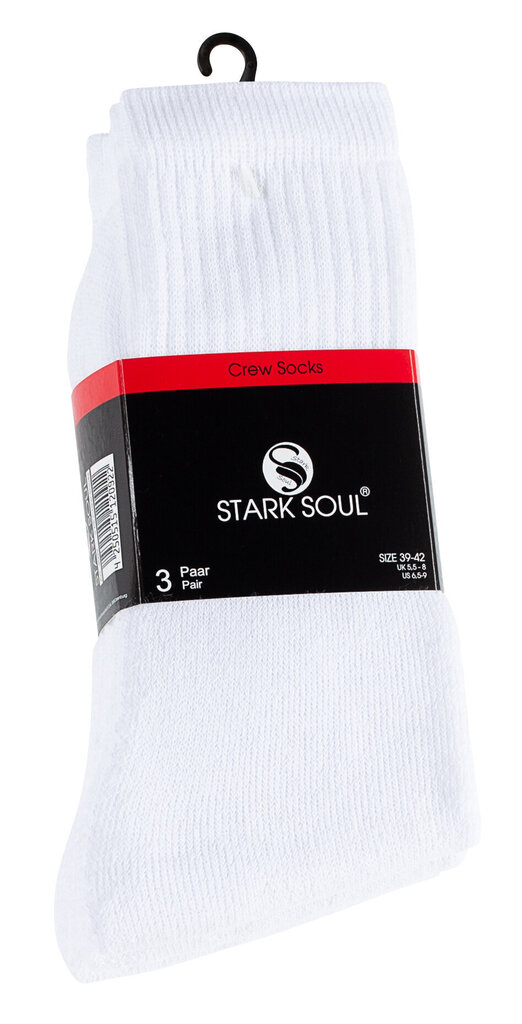 Meeste spordisokid Stark Soul Essential 2092, 3 paari, valge hind ja info | Meeste sokid | kaup24.ee