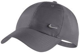 Бейсболка Nike NSW Df H86 Metal Swoosh Grey цена и информация | Мужские шарфы, шапки, перчатки | kaup24.ee