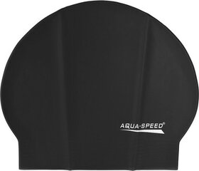 Шапочка для плавания Aqua-Speed ​​Soft Latex 07, черная цена и информация | Шапочки для плавания | kaup24.ee