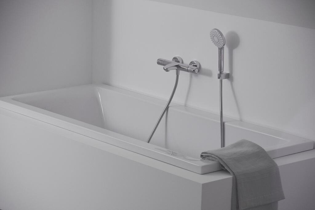 Pinnale paigaldatav termostaadiga vannisegisti Ideal Standard Ceratherm T50 A7223AA hind ja info | Vannitoa segistid | kaup24.ee
