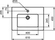 Valamu Ideal Standard Tempo 61cm (E066801) hind ja info | Kraanikausid, valamud | kaup24.ee