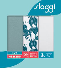 Aluspüksid Sloggi 24/7 Weekend Tanga C3P, 3tk hind ja info | Naiste aluspüksid | kaup24.ee