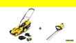 Karcher muruniiduki ja hekilõikuri komplekt LMO 18-36 Battery Set + HGE 18-45 Battery цена и информация | Muruniidukid | kaup24.ee