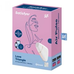 Клиторальный стимулятор Satisfyer Love Triangle, белый цена и информация | Вибраторы | kaup24.ee