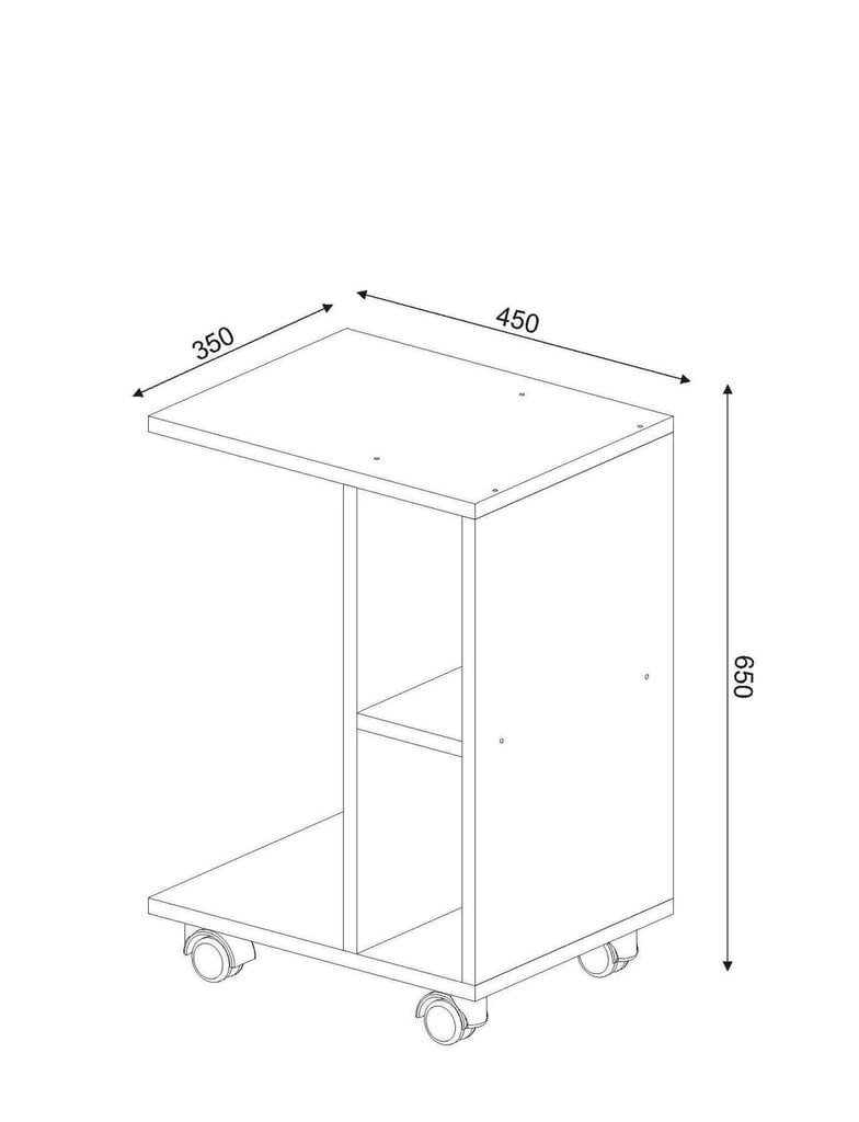 Diivanilaud Kalune Design 756(III), valge цена и информация | Diivanilauad | kaup24.ee