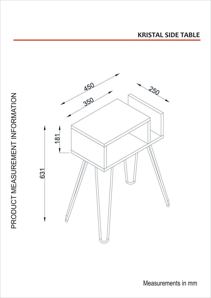 Diivanilaud Kalune Design, 756(I), valge/pruun цена и информация | Diivanilauad | kaup24.ee