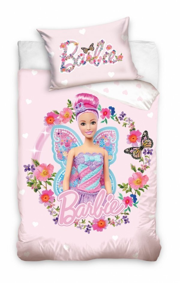 Laste voodipesukomplekt Barbie 100x135, 2-osaline hind ja info | Beebide ja laste voodipesu | kaup24.ee