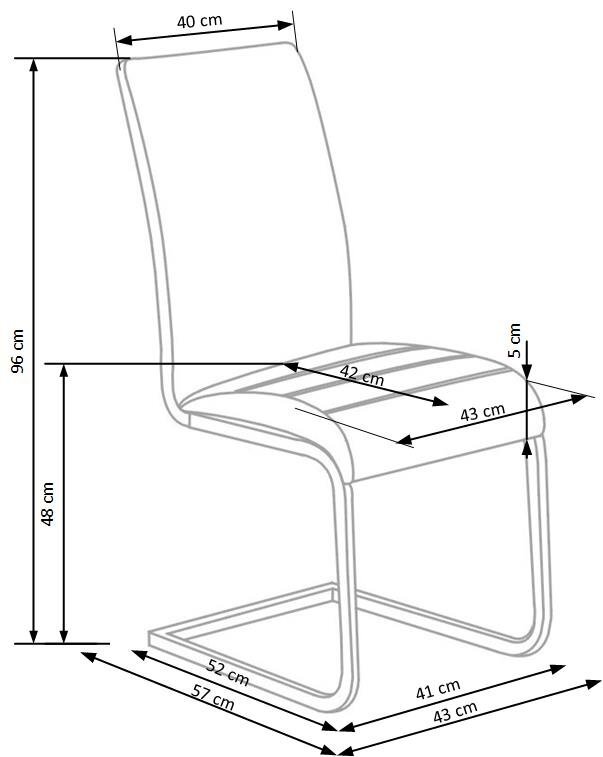 2 tooli komplekt K108, valge hind ja info | Söögitoolid, baaritoolid | kaup24.ee