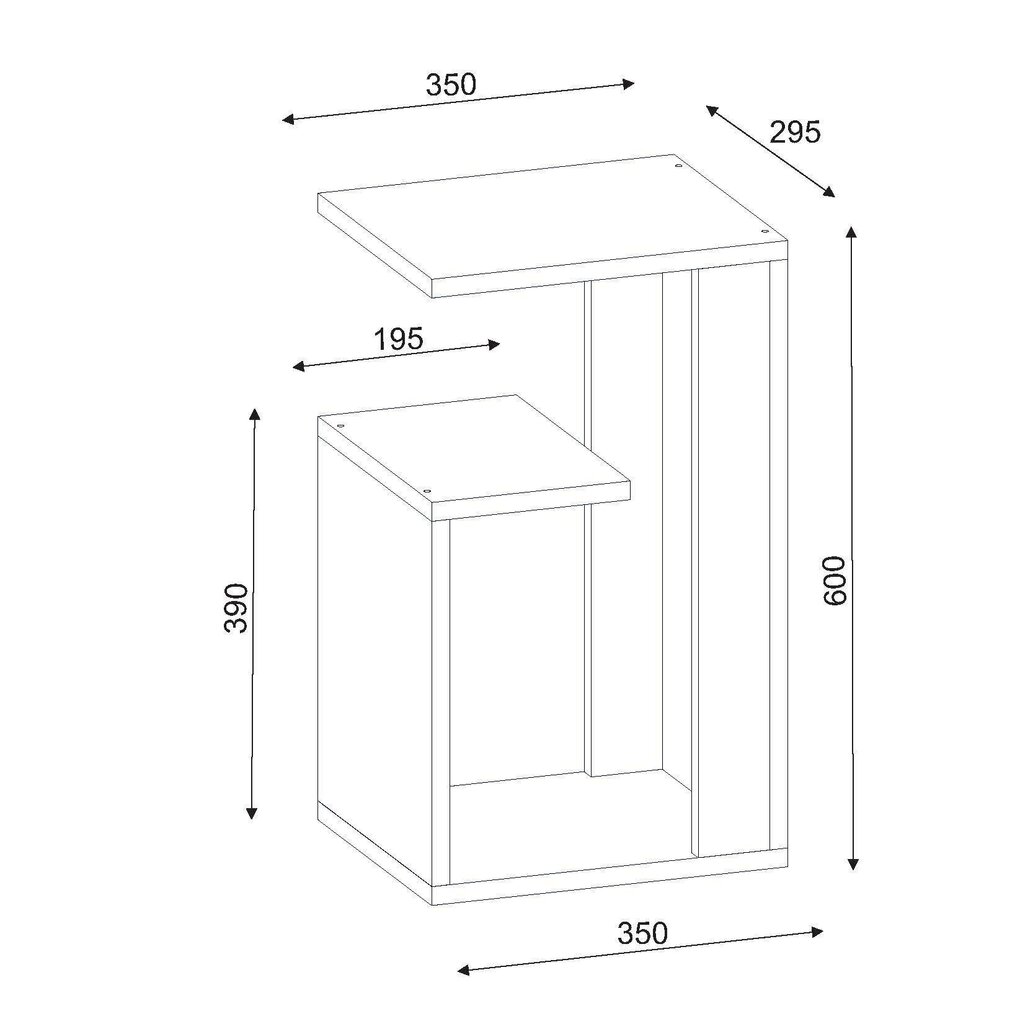 Diivanilaud Kalune Design 731(II), valge цена и информация | Diivanilauad | kaup24.ee