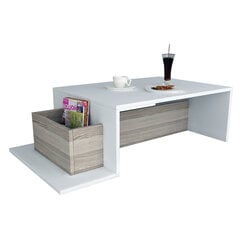 Кофейный столик Kalune Design 731, белый/бежевый цена и информация | Журнальные столики | kaup24.ee