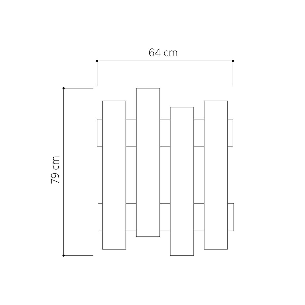 Riidenagi Kalune Design 855, pruun hind ja info | Nagid | kaup24.ee