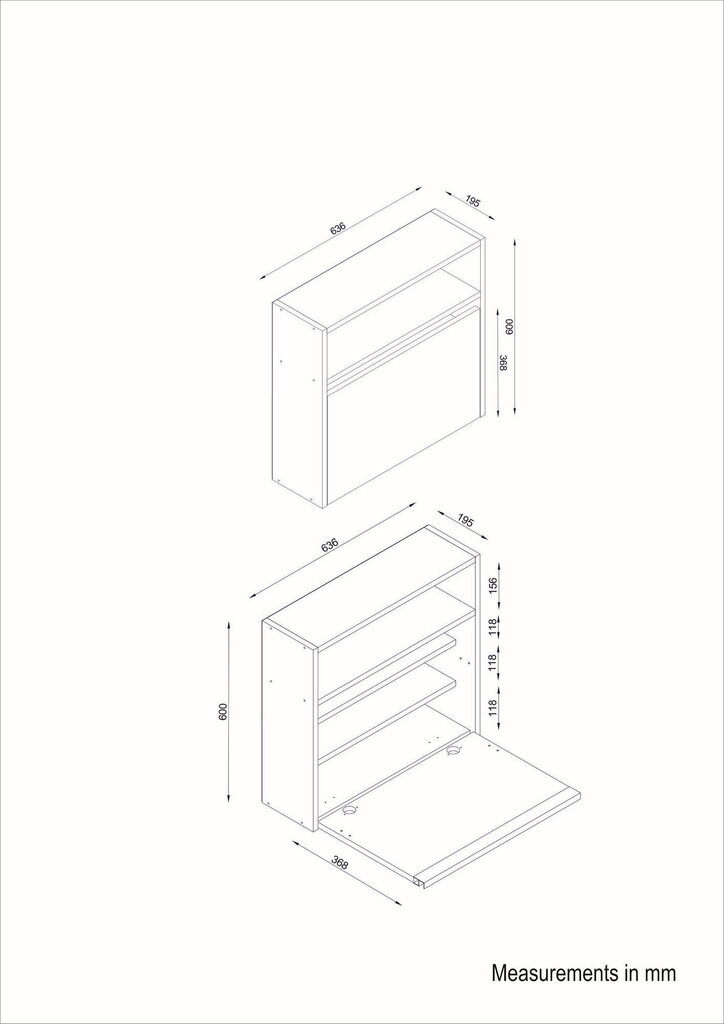 Muudetav kapp - laud Kalune Design 756, valge/pruun hind ja info | Arvutilauad, kirjutuslauad | kaup24.ee