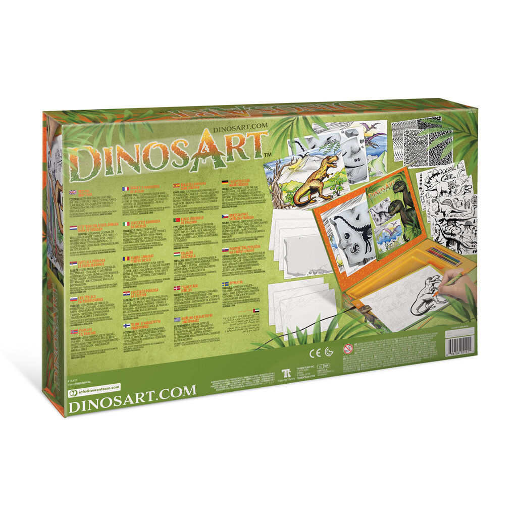 Loominguline komplekt Dinosart Tracing Light Pad, 15151 цена и информация | Arendavad mänguasjad | kaup24.ee