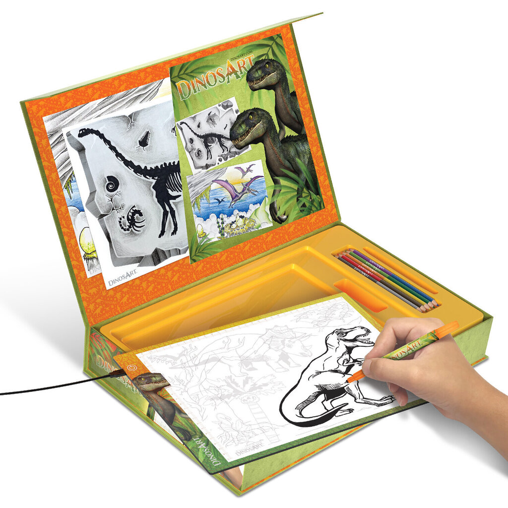 Loominguline komplekt Dinosart Tracing Light Pad, 15151 цена и информация | Arendavad mänguasjad | kaup24.ee