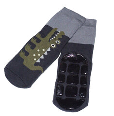Нескользящие детские носки "Крокодил" цена и информация | Колготки, носочки для новорожденных | kaup24.ee