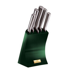 Berlinger Haus Набор ножей  5 с подставкой, Emerald edition цена и информация | Ножи и аксессуары для них | kaup24.ee