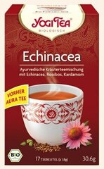 Vürtsikas ajurveda tee siilkübaraga Yogi Tea Echinacea, ökoloogiline, 17 teekotti hind ja info | Tee | kaup24.ee