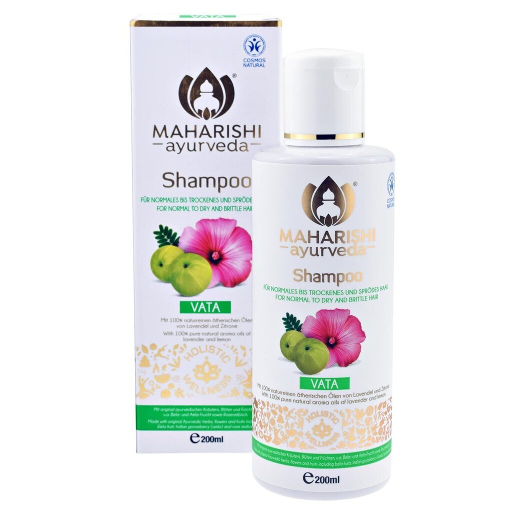 Ravimtaimede šampoon Maharishi Ayurveda Vata, 200 ml hind ja info | Šampoonid | kaup24.ee