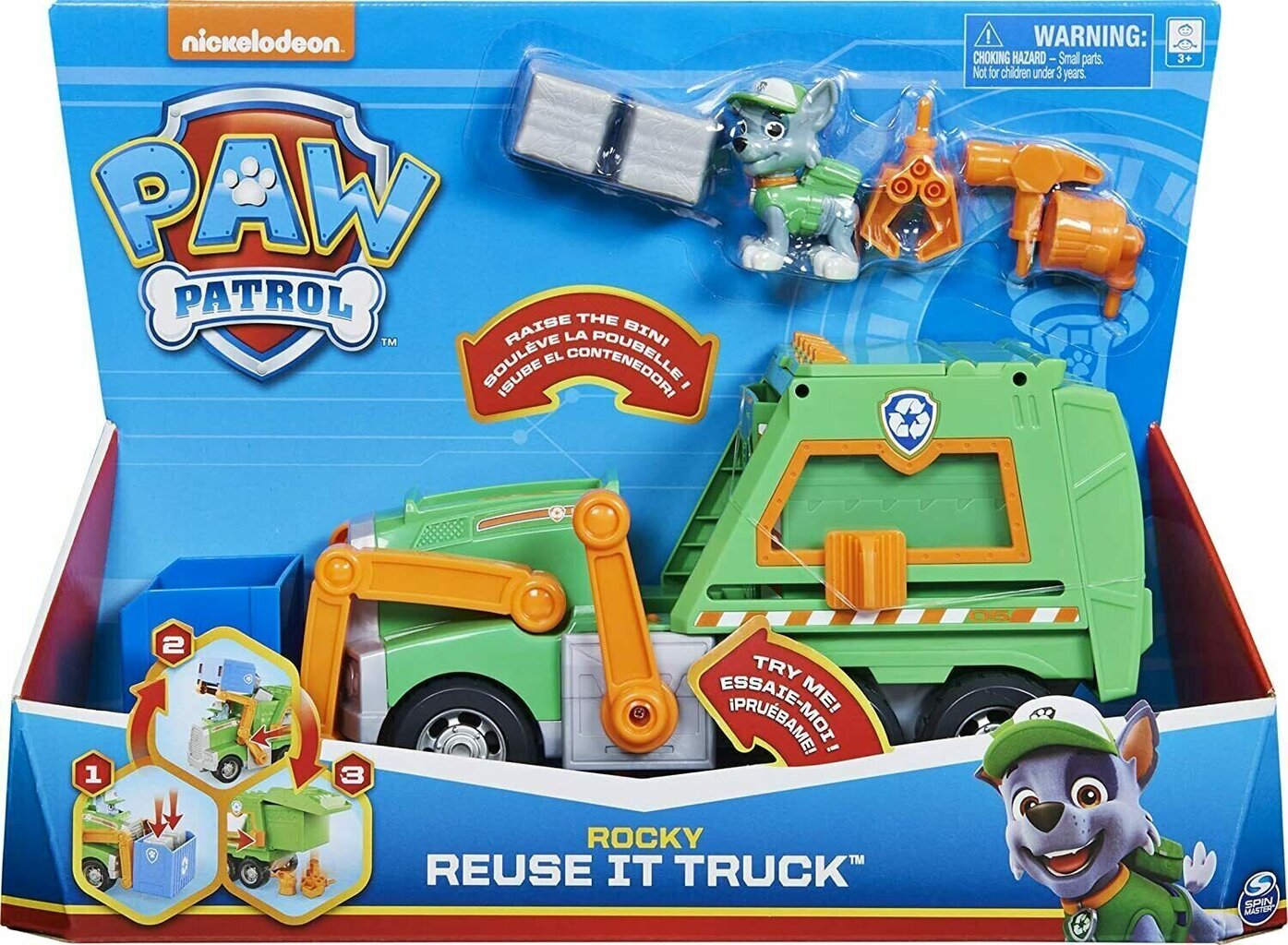 Veoauto PAW PATROL (Käpapatrull) Rocky Re-Use, 6060259 цена и информация | Poiste mänguasjad | kaup24.ee