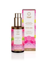 Масло для кожи тела и лица Khadi Rose Love Beauty Elixir, 100 мл цена и информация | Кремы, лосьоны для тела | kaup24.ee