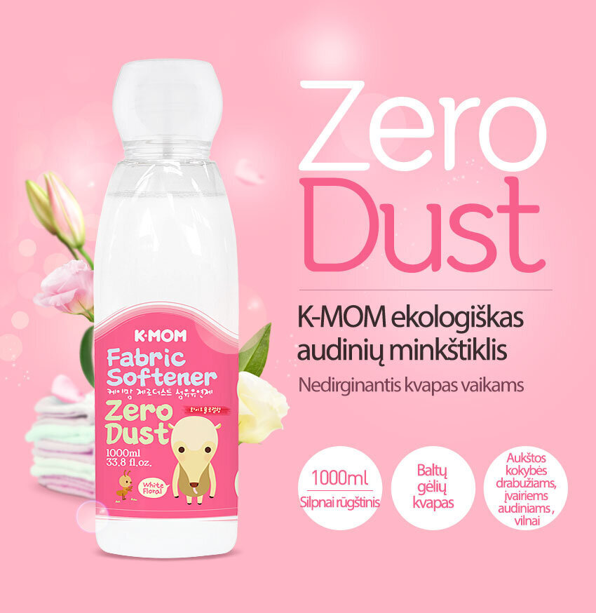 K-Mom Zero Dust - keskkonnasõbralik pesupehmendaja. цена и информация | Pesuvahendid | kaup24.ee