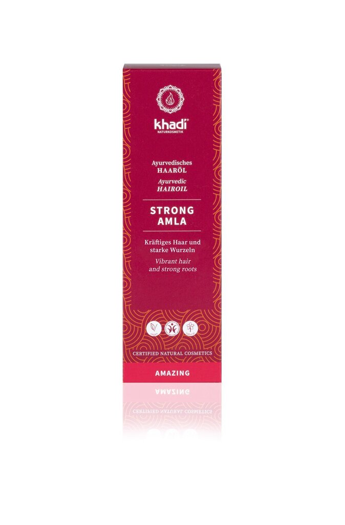 Juukseid tugevdav õli Strong Amla Khadi Naturprodukte, 50 ml цена и информация | Maskid, õlid, seerumid | kaup24.ee