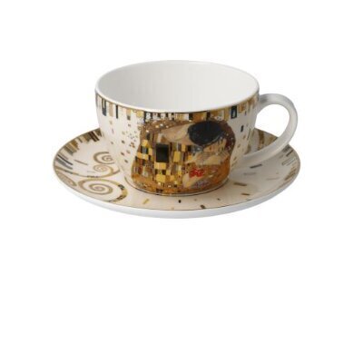 Tee/cappuccino tass Gustav Klimt "Suudlus" цена и информация | Originaalsed tassid | kaup24.ee