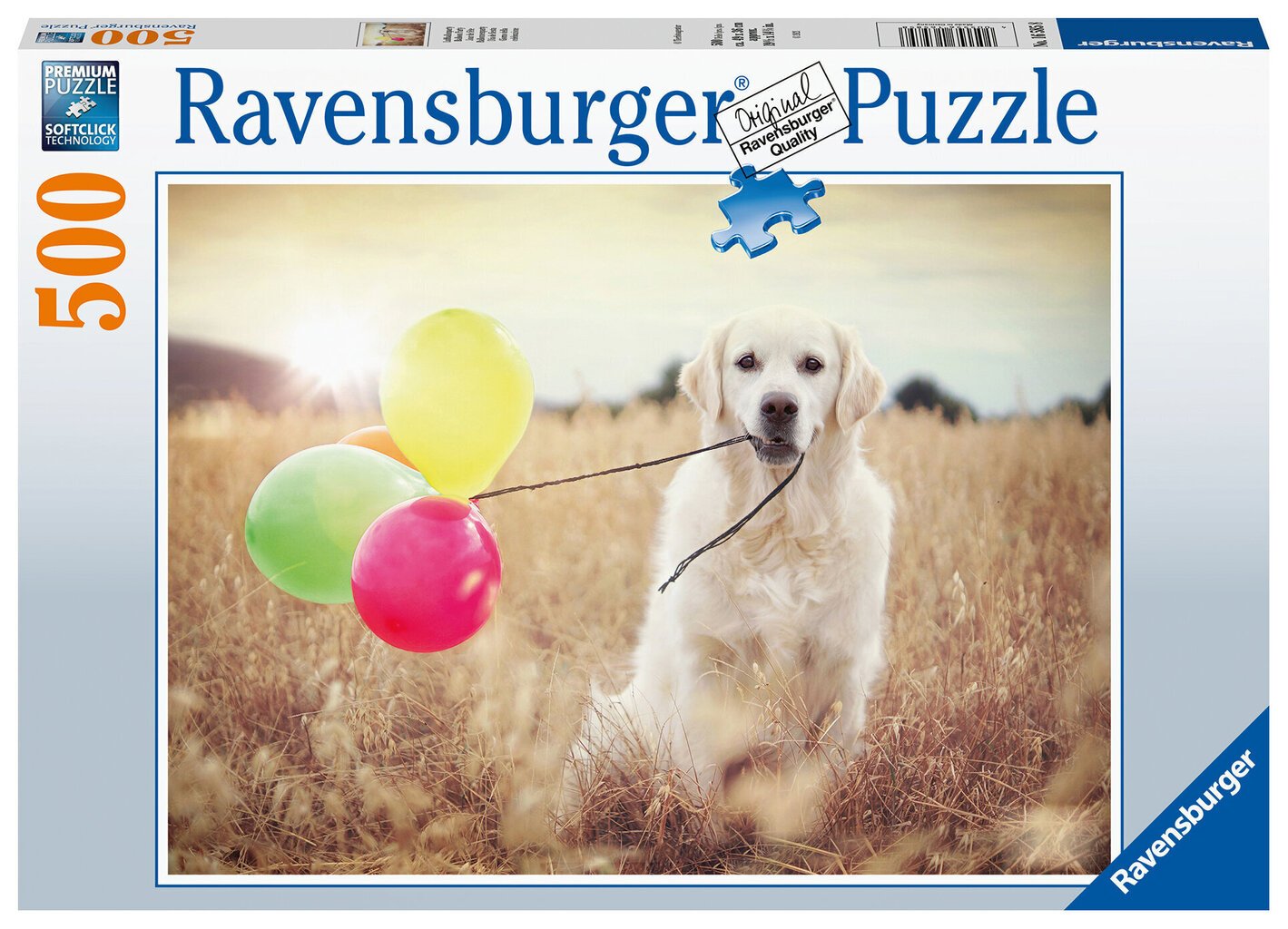 Pusle Ravensburger Õnnelik retriiver/Happy Retriever, 500-osaline., 16585 цена и информация | Pusled | kaup24.ee