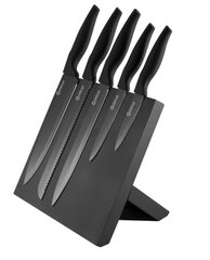 Набор ножей с магнитной бамбуковой подставкой Platinet 5 цена и информация | Подставка для ножей Tescoma Woody, 21 см | kaup24.ee