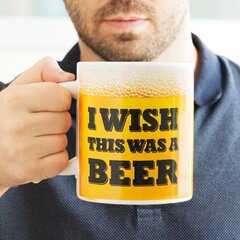 Kruus I Wish This Was a Beer, 900 ml цена и информация | Оригинальные кружки | kaup24.ee