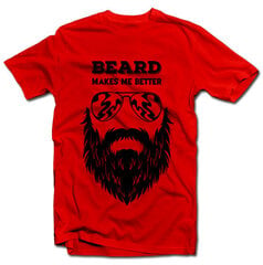  Рубашка "Beard makes me better" цена и информация | Оригинальные футболки | kaup24.ee