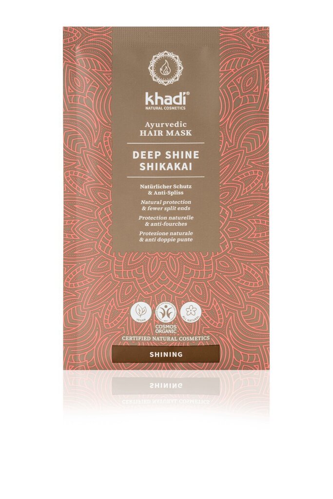 Ajurveeda juuksemask Khadi Deep Shine Shikakai, 50 g цена и информация | Maskid, õlid, seerumid | kaup24.ee