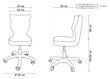 Kontoritool Entelo Petit VS08 4, roosa/hall hind ja info | Kontoritoolid | kaup24.ee