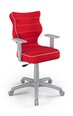 Офисное кресло Entelo Duo VS09 6, красное/серое