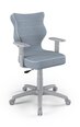 Офисное кресло Entelo Duo JS06 6, синее/серое