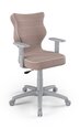 Офисное кресло Entelo Duo JS08 6, розовое/серое