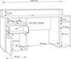 Arvutimängulaud Forte Tezaur TZRB213B3-Z12M, valge цена и информация | Arvutilauad, kirjutuslauad | kaup24.ee