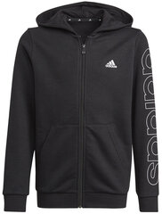 Poiste džemper Adidas B Lin Fz Hoodie, must цена и информация | Свитеры, жилетки, пиджаки для мальчиков | kaup24.ee