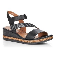 Naiste sandaalid mustad kiiluga Remonte hind ja info | Naiste sandaalid | kaup24.ee