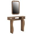 Комплект стола и зеркала Kalune Design 845, коричневый